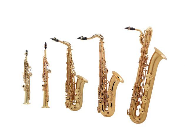 5 saxophones de la famille en comptant 7